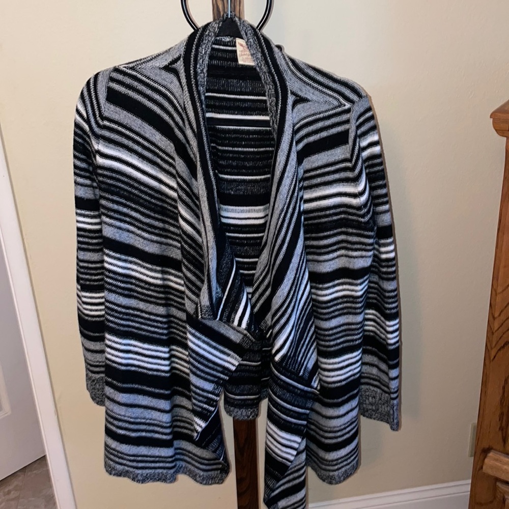 Black and white cardigan